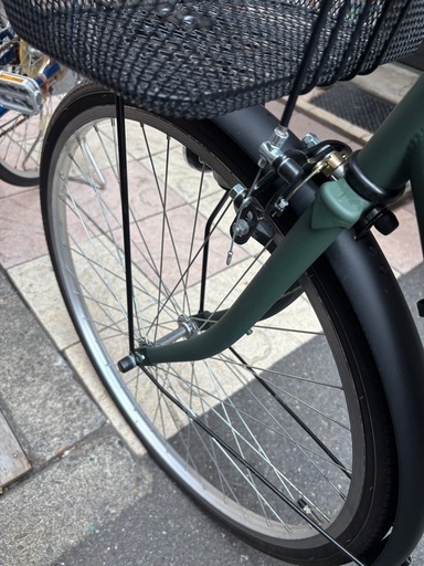 アサヒサイクル サントス STS26B 26インチ
 マットオリーブ 変速なし 自転車 ママチャリ 中古車