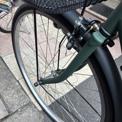 アサヒサイクル サントス STS26B 26インチ
 マットオリーブ 変速なし 自転車 ママチャリ 中古車の画像