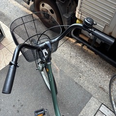 アサヒサイクル サントス STS26B 26インチ
 マットオリーブ 変速なし 自転車 ママチャリ 中古車の画像