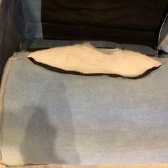 カリフォルニアソファ　パッチワークデニムの画像