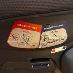 チャイルドシート　車の画像