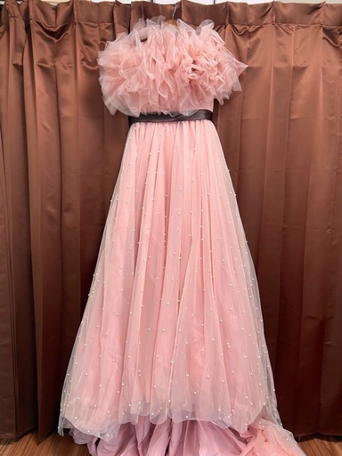 カラードレス　ウェディング　ピンク