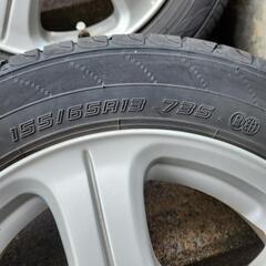 軽サイズ！155/65R13 アルミホイール&タイヤセットの画像