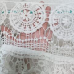 刺繍〜羽織もの　レース白の画像