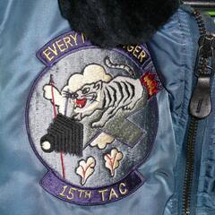 ＵＳＡＦ １５ｔｈ ＴＲＳ 朝鮮戦争パイロット仕様 フライトジャケットの画像