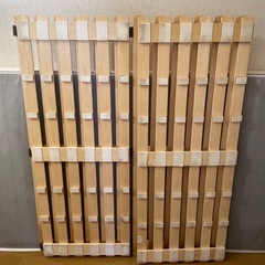 ダブル　ニトリ　すのこマット の画像