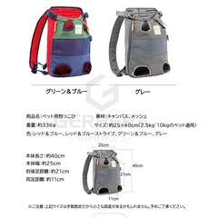 ペット用抱っこ紐　ペットバッグ　犬用バッグの画像