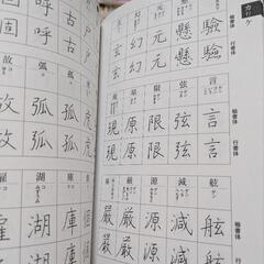 楷書、行書　字典の画像