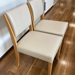 ダイニングチェア（2脚セット）【町田市再生家具】251582の画像