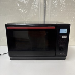 I734 🌈 2024年製の美品♪ YAMAZEN 簡易式スチームオーブンレンジ 1000Ｗ ⭐ 動作確認済 ⭐ クリーニングの画像