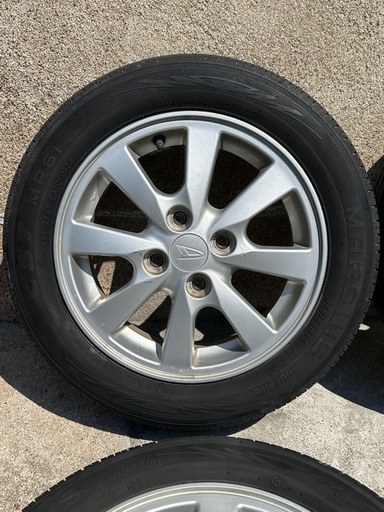 【㊗️ご成約?】【ダイハツ L375S タント からの取り外し 純正14インチアルミホイール 155/65R14 2022年～2023