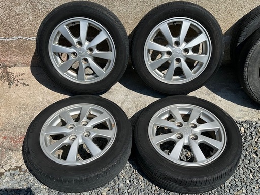 【㊗️ご成約?】【ダイハツ L375S タント からの取り外し 純正14インチアルミホイール 155/65R14 2022年～2023