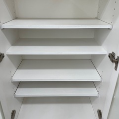 【ドリーム川西店御来店限定】ニトリ/2枚扉食器棚/クリーニング済み 【2125560000019725】の画像