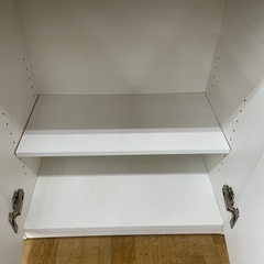 【ドリーム川西店御来店限定】ニトリ/2枚扉食器棚/クリーニング済み 【2125560000019725】の画像
