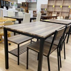 ★ジモティ割引あり★【リユースのサカイ野々市店】ダイニングセット　イス２ベンチ　カントリー　 110(幅)×70(奥行き)×76(高さ)cm ※クリーニング済みの画像