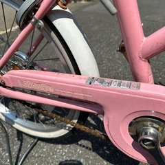 8/30 無料譲ります 20インチ女の子用自転車の画像