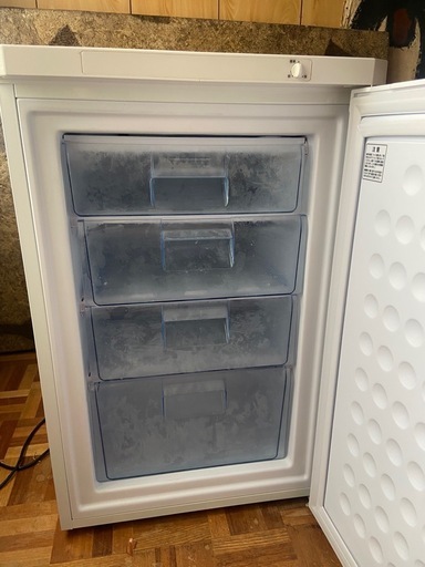 中古】2020年製 アイリスオーヤマ IUSD-9A-W 前開き 冷凍庫