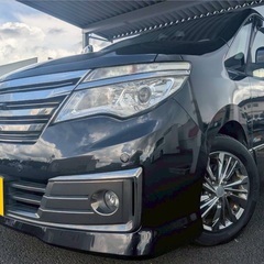 H26年☆式8人乗り☆ガソリン代 節約☆S-HYBRID入りました‼️月々1.2万円〜分割払い可❗️車検2年付き！大人気☆ニッサン セレナ ライダー☆フリップダウンモニター付き☆Bluetooth対応ナビ☆走行中DVD見れます☆ETC☆便利なバックカメラ☆ドラレコ付きのフル装備☆両側電動スライドドア☆ウィンカーミラー☆フル装備☆社外アルミ☆事故修復歴無し☆車内広々三列シート‼️の画像