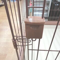 リッチェル ペット用お掃除簡単サークル 90-60 別売り屋根付き ブラウン ケージ 超小型犬・小型犬用 Richell 札幌 西岡店　の画像