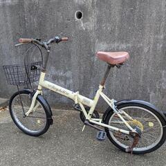 自転車　折りたたみ自転車　ギア付　ママチャリの画像