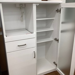 ニトリ 2枚扉レンジ台【トレファク 川越店】の画像