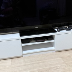 テレビ台　ホワイトウッド調　120cm　　の画像