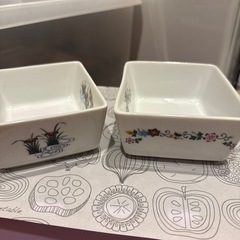 ポーセラーツ食器和柄2個セットの画像