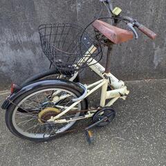 自転車　折りたたみ自転車　ギア付　ママチャリの画像
