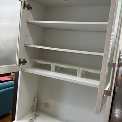 取りに来れる方限定。ニトリ　レンジボード　ヨゴレ•天板劣化有の画像