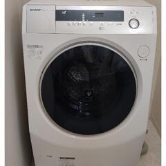 ★18年製★SHARP 10kgドラム洗濯乾燥機【ES-H10B-WL】の画像