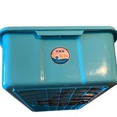 【美品】ブルー 昭和レトロ ポップ カラー 衣装ケースの画像