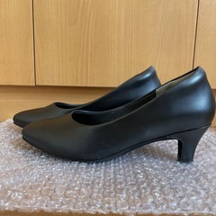 【お話し中】冠婚葬祭。黒パンプスMサイズ。5㎝ヒールの画像
