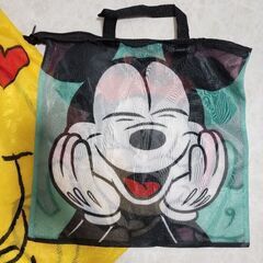 新品ランドリーバッグ、ランドリーネット■ミッキー　くまのプーさんの画像