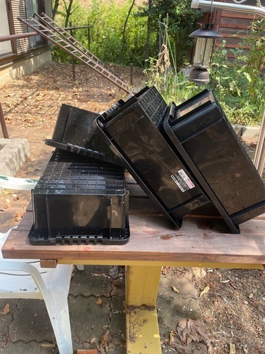 メダカに使用していたトロ船、ポンプセット