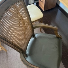 maruni マルニ 地中海ロイヤル ROYAL シャルル 本革 アームチェア アンティーク　ビンテージ　椅子　チェア　2脚の画像