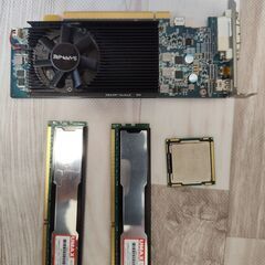 パソコン部品　ジャンク　i5-655k HD7750 1G GDDR5 Low-Profileなどの画像