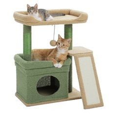 キャットタワー新品　組み立て済み(オマケ付き)
の画像