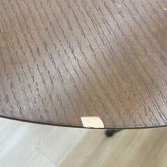 ★ジモティ割引あり★【リユースのサカイ野々市店】円テーブル　ブラウン　80(幅)×80(奥行き)×76(高さ)cm ※クリーニング済みの画像
