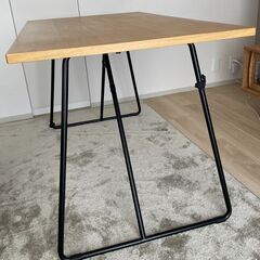 【無印良品 折りたたみテーブル オーク材 120×70cm】の画像