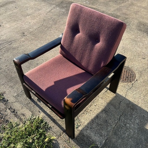 【希少/オールドカリモク】karimoku 1人掛けソファ　一人掛けソファ　ソファー　ブランド家具　高級家具　ヴィンテージ　ビンテージ