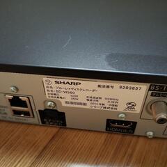 SHARP　ブルーレイディスクレコーダー　ジャンク扱いの画像