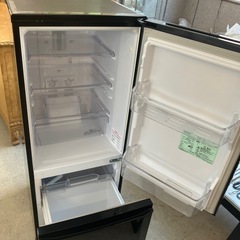 K2508-389 MITSUBISHI 2ドア冷蔵庫 MR-P15Z-B ブラック 2015年製 146L 動作確認済み キズ汚れ有りの画像