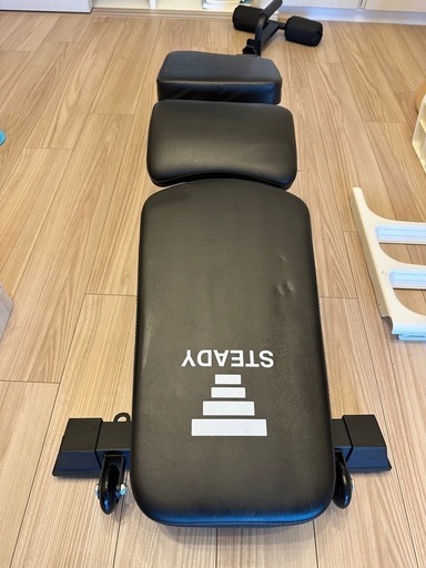 可変式ダンベルとベンチ台