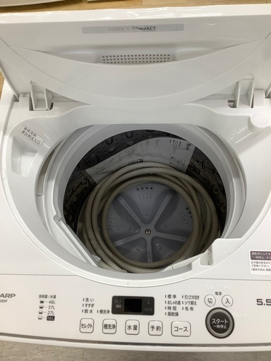 【トレファク　ラパーク岸和田店】全自動洗濯機　SHARP 5.5kg 2022年製