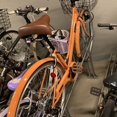 普段使い未使用　27.5インチシティサイクル5段変速オートライト　カーキの画像