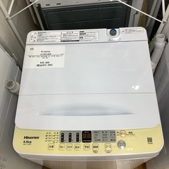 【トレファク　ラパーク岸和田店】全自動洗濯機　Hisense   5.5kg 2024年製　クリーニング済の画像