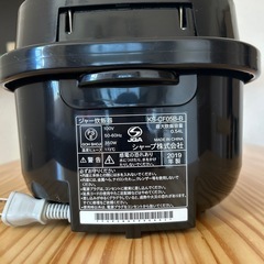 SHARP 炊飯器 3合炊き　2019年製の画像