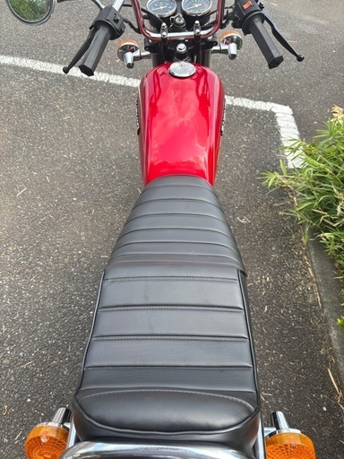 GN125H カスタム　赤　旧車スタイル　吸い込み　旧車