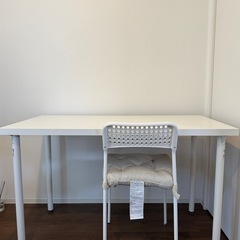 IKEA デスク　椅子 座布団の画像