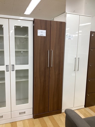 【お値下げしました！】ワードローブ　2枚扉　ブラウン